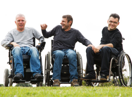 group of man with disability